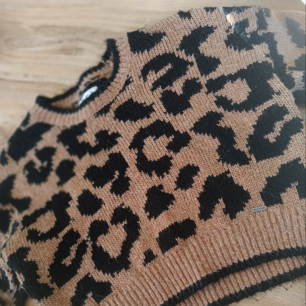 Hollister Leopard Sweater